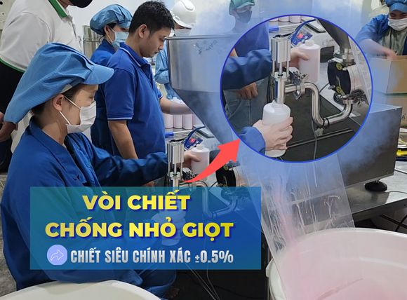 Vòi chiết máy chiết rót dịch sệt động cơ servo GTX-3600