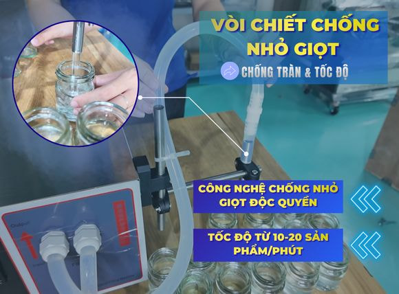 Vòi chiết máy chiết rót định lượng 1 vòi AM-SF02