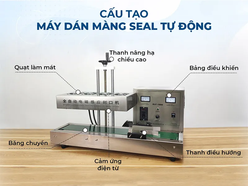 cấu tạo máy dán màng seal tự động