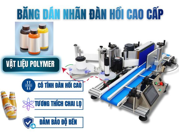 Công nghệ vật liệu tiên tiến của máy dán nhãn chai tròn tự động VTK-LM150