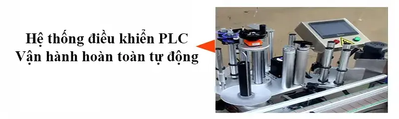 bảng điều khiển của máy dán nhãn 2 mặt