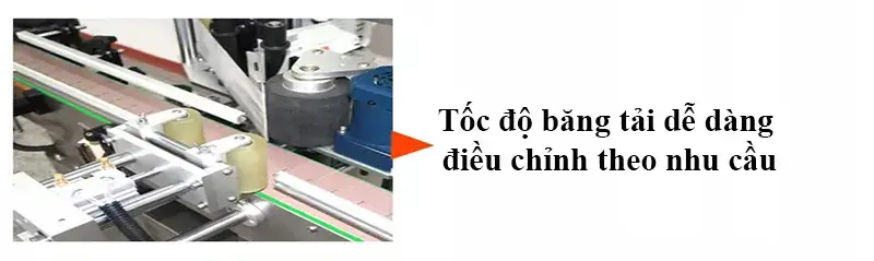 băng tải của máy dán nhãn 2 mặt