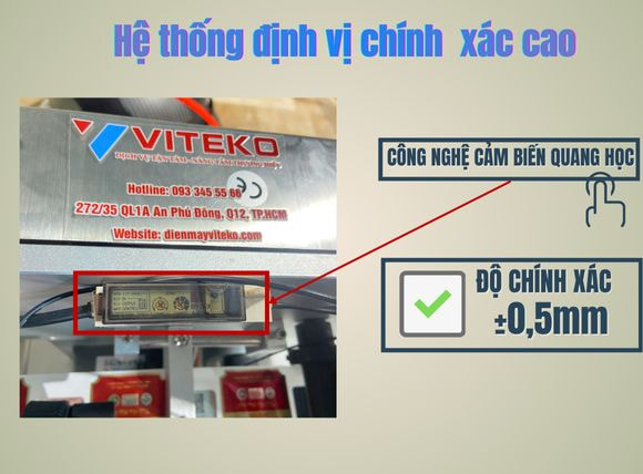 Cảm biến quang học máy dán nhãn mặt phẳng bán tự động VTK-LM60