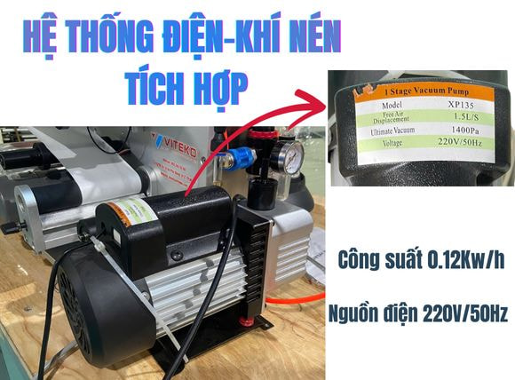 hệ thống điện – khí nén máy dán nhãn mặt phẳng bán tự động VTK-LM60