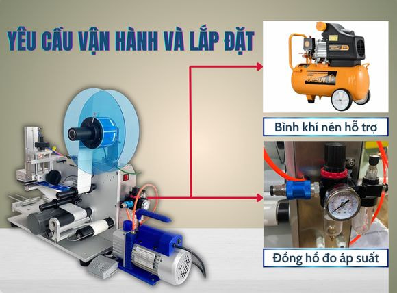 yêu cầu lắp đặt dán nhãn mặt phẳng bán tự động VTK-LM60