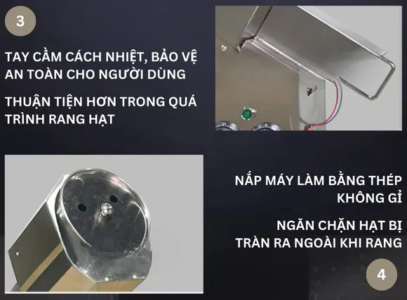 Tiện ích của máy rang hạt gia đình