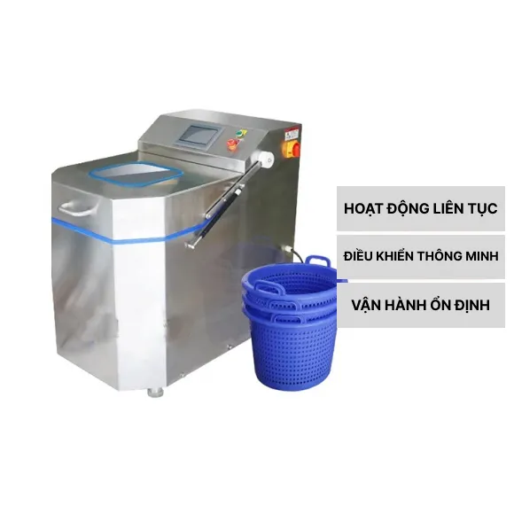 Tính năng thiết bị vắt ly tâm thực phẩm