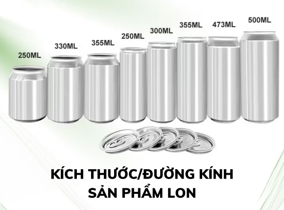 Lựa chọn máy viền mí dựa trên kích thước cũng như đường kính lon