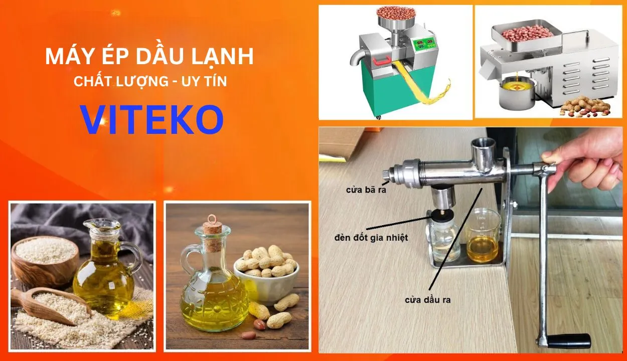 Mua máy ép dầu lạc tại VITEKO