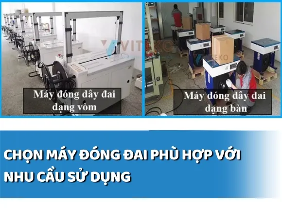 Chọn máy đóng đai tại Hà Nội phù hợp với nhu cầu đóng gói