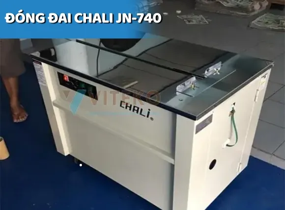 Máy đóng dây đai thùng Chali jn-740 ở Hà Nội