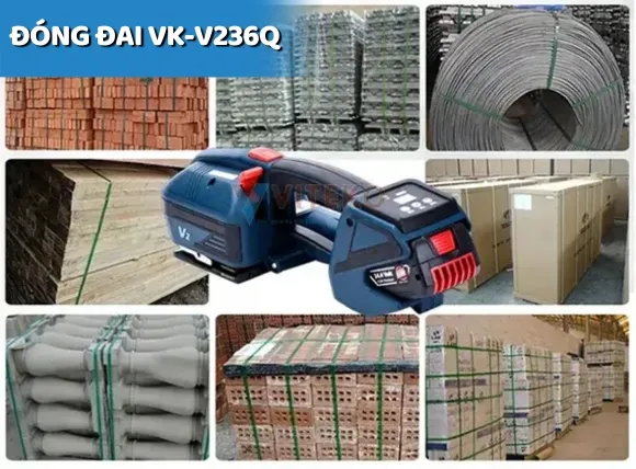 Máy đóng đai pallet cầm tay VK-V236Q