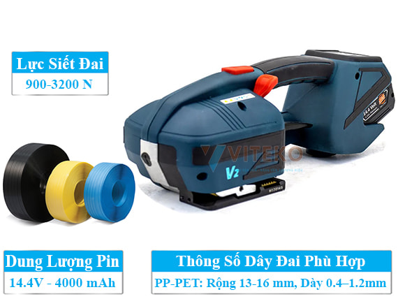 máy đóng đai dùng pin