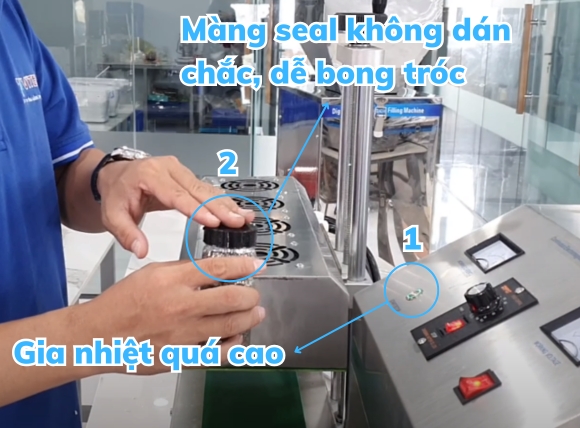 Khi cài đặt nhiệt độ không phù hợp sẽ khiến màng bị hư hỏng