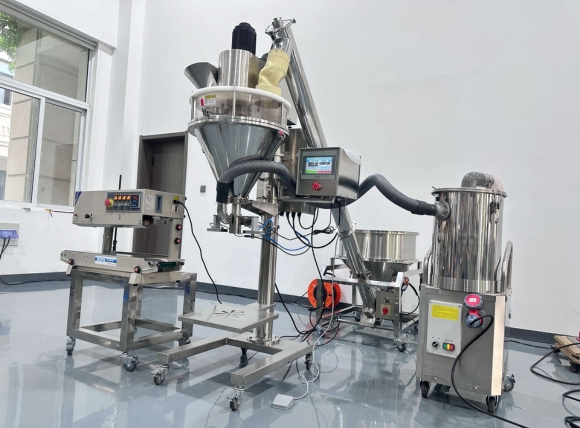 Hình thực tế máy cân định lượng đang vận hành