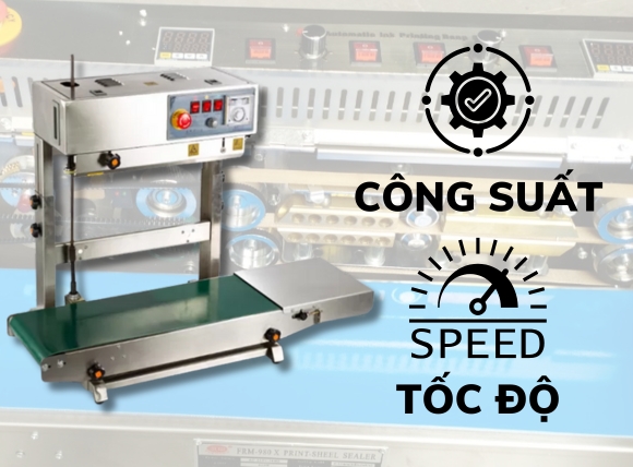 Công suất và tốc độ hàn của máy ép bao bì cà phê