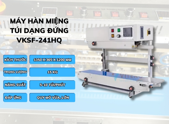 Máy ép bao bì cà phê liên tục dạng VKSF-241HQ