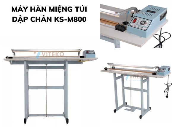 Máy hàn miệng túi dập chân tại HN
