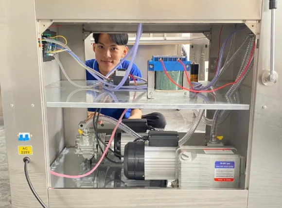 Cấu tạo thiết bị ép chân không bánh chưng