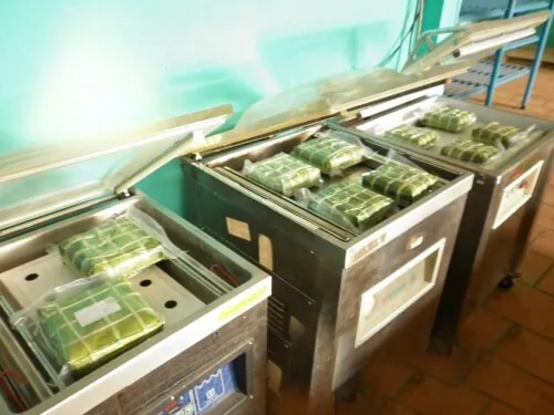 Bánh chưng làng Đầm - Hà Nam sử dụng máy hút chân không