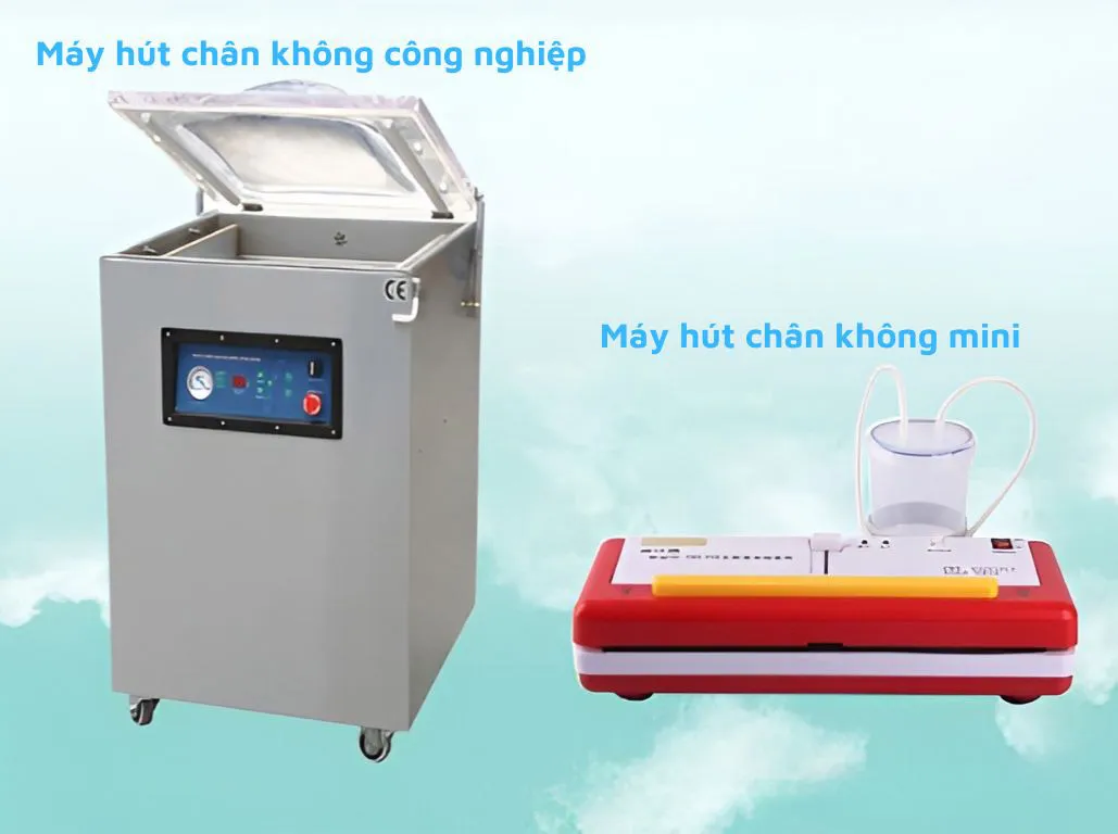 2 loại máy hút chân không Tiền Giang