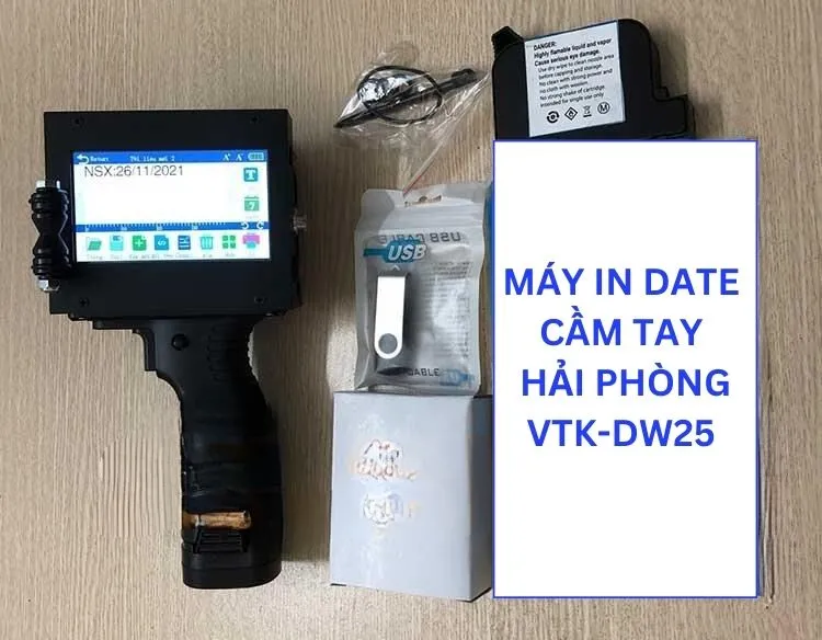 Máy in date cầm tay VTK-DW25 tại Hải Phòng