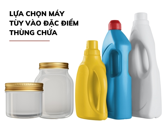 Tùy vào loại chai lọ chiết rót, lựa chọn ra dòng máy chiết đáp ứng được yêu cầu sử dụng