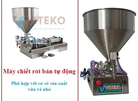 Máy chiết rót bán tự động