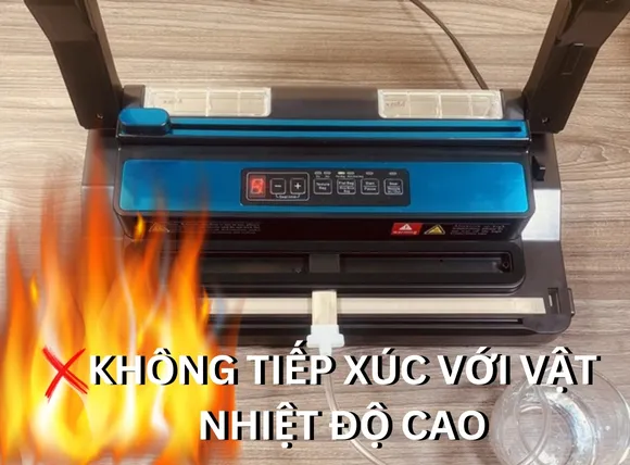 PW300 không được tiếp xúc với vật có nhiệt độ cao