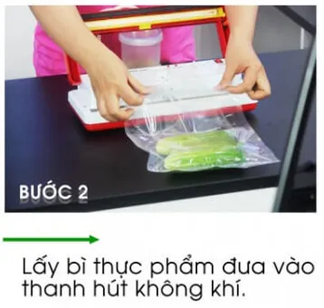 cách sử dụng máy hút chân không DZ300B - Bước 2