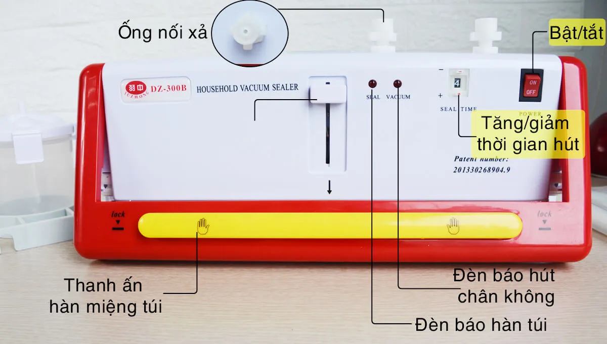 bảng điều khiển máy hút chân không dz-300b