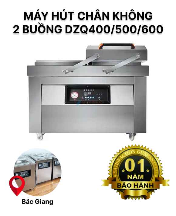 Máy hút chân không 2 buồng DZQ 400/500/600 tại Bắc Giang