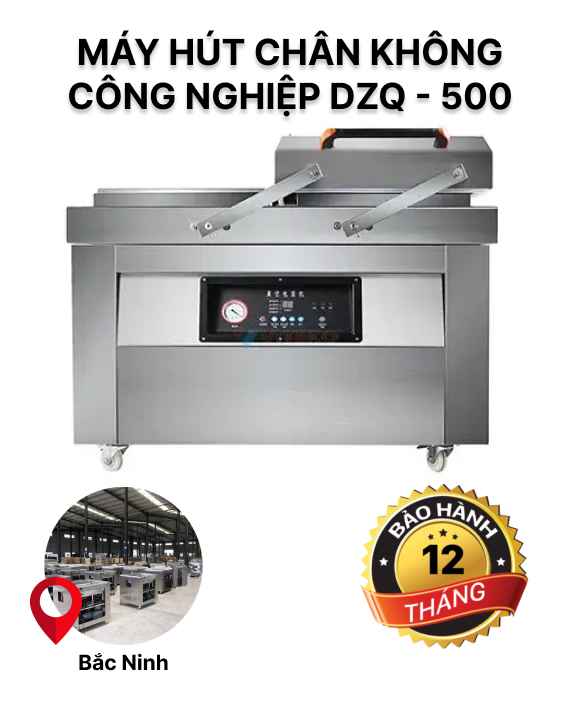 Máy hút chân không 2 buồng DZQ 500 tại Bắc Ninh