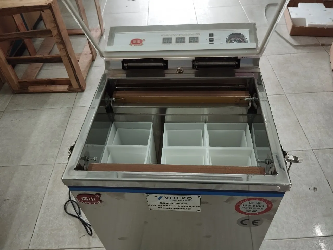 buồng hút chân không của máy ld600