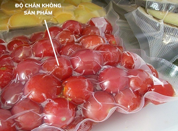 Độ chân không bên trong sản phẩm hút chân không