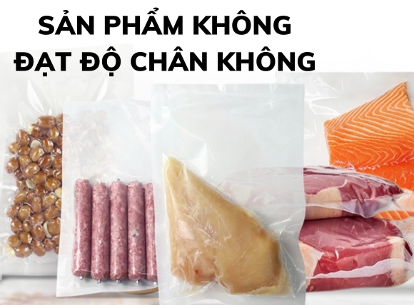 Sản phẩm hút chân không không đạt độ chân không