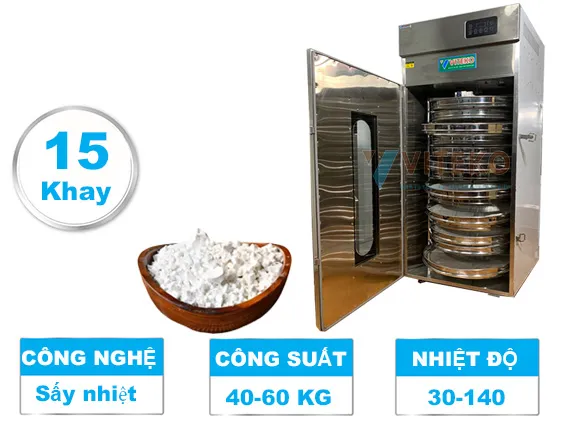 Máy sấy bột sắn dây nhiệt độ cao-LT-026