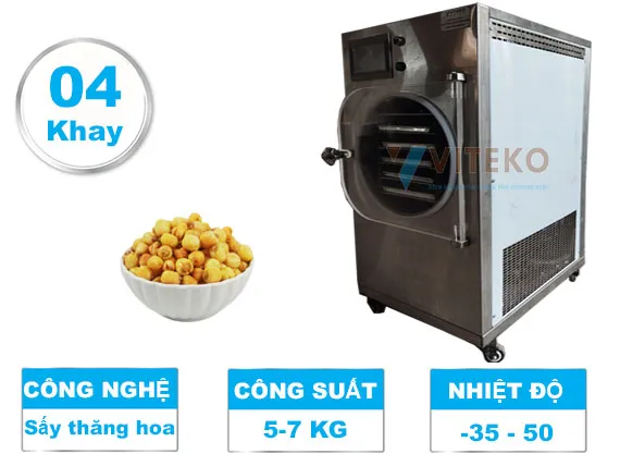  Máy sấy thăng hoa hạt sen - FD-04H 