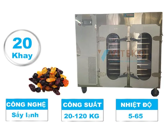 Máy sấy lạnh nho khô công nghiệp-AGHD-15ELC 