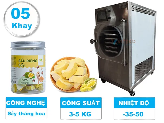 máy sấy sầu riêng thăng hoa FD-4H