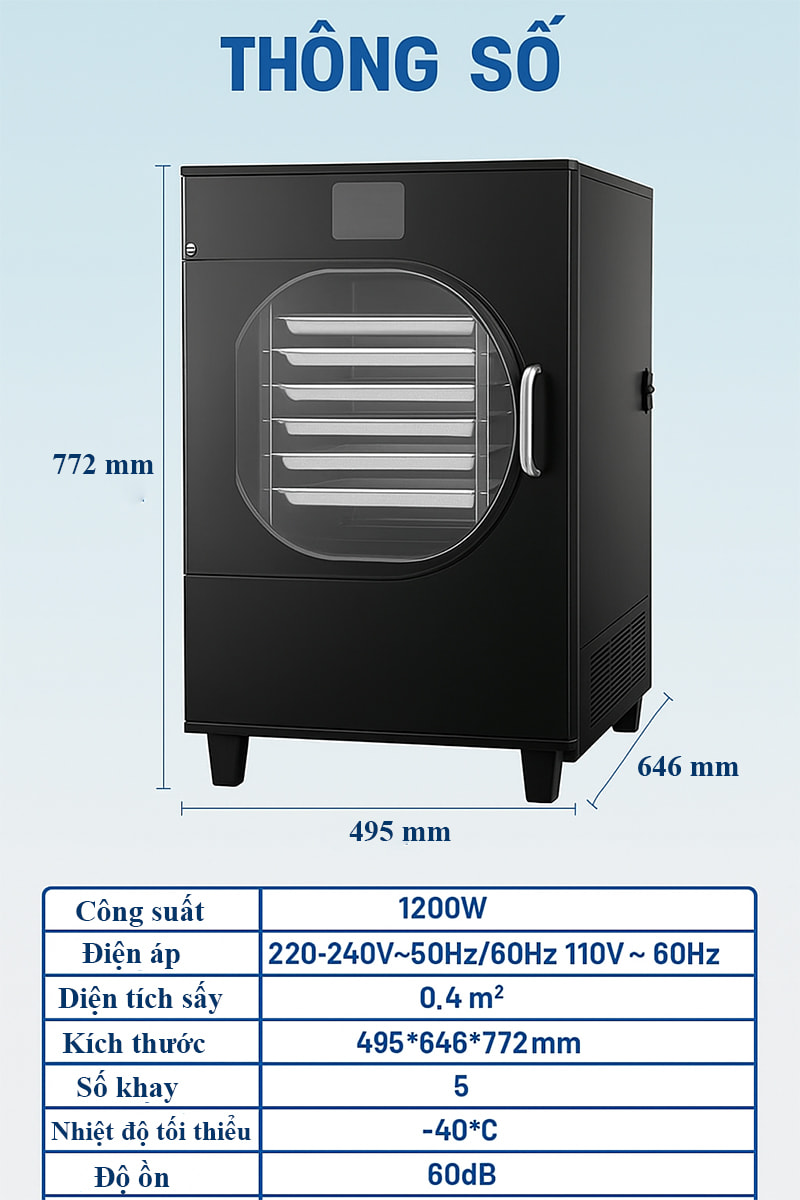 máy sấy thăng hoa 5kg fd-05h