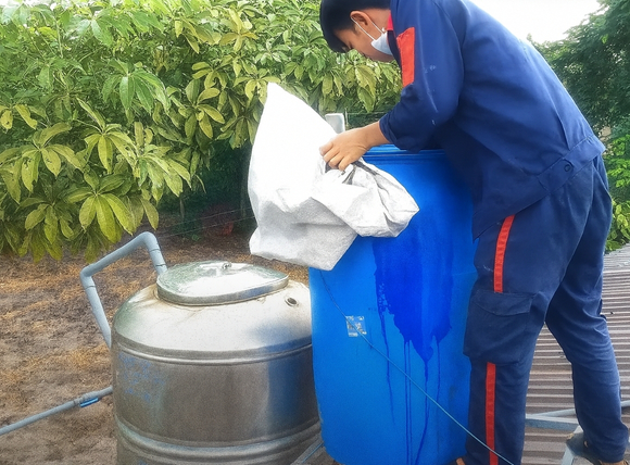 Hình ảnh thực tế quá trình làm bể lọc nước bằng cát sỏi