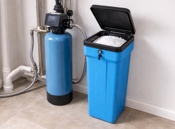 Bình chứa muối ảnh hưởng trực tiếp đến hiệu suất hoàn nguyên