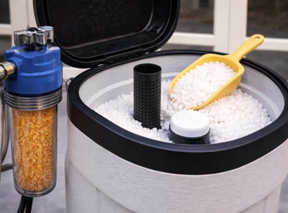 Lượng muối hoàn nguyên tính theo dung tích hạt nhựa trao đổi ion