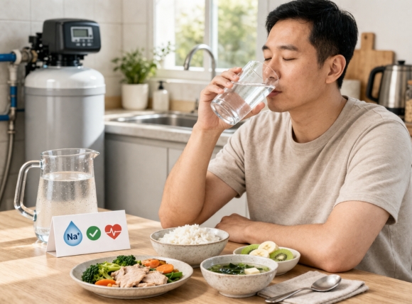 Hàm lượng natri trong nước sau làm mềm có ảnh hưởng sức khỏe không?