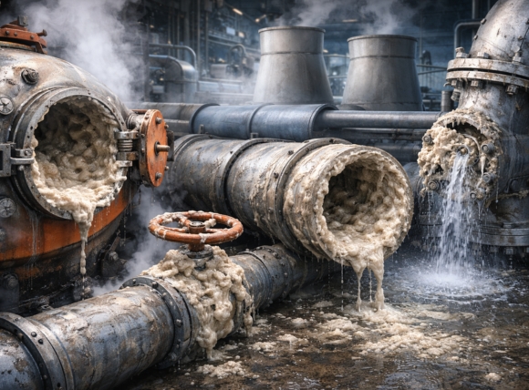 Nước cứng gây thiệt hại nghiêm trọng trong môi trường công nghiệp