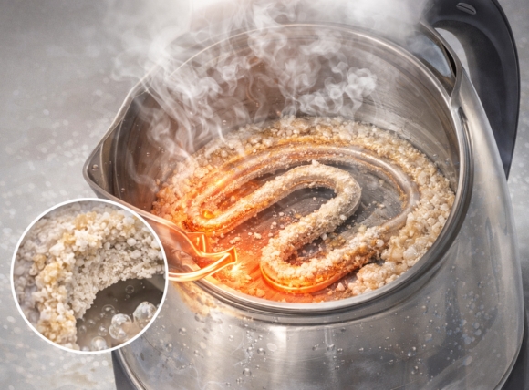 Nhiệt độ cao đẩy nhanh quá trình kết tủa trong ấm đun