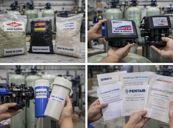 Tính minh bạch về xuất xứ vật liệu lọc và linh kiện