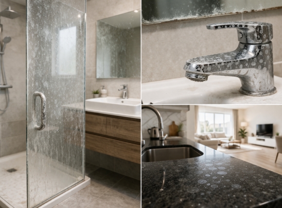 Nước cứng ảnh hưởng đến thẩm mỹ không gian sống