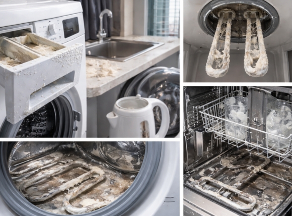 Nước cứng làm giảm tuổi thọ thiết bị trong căn hộ chung cư